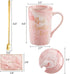 Pink Marble Best Auntie Ever Mug Set